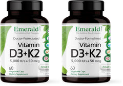 Emerald Labs Vitamin D3+K2 bone and heart health capsules per pack