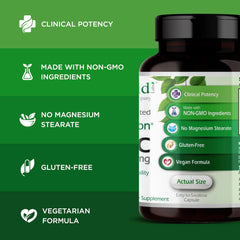 Illustration representing oxidative stress support with zinc supplement