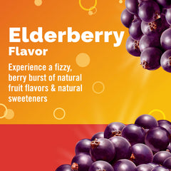 Emergen-C Elderberry drink mix bottle with sachets