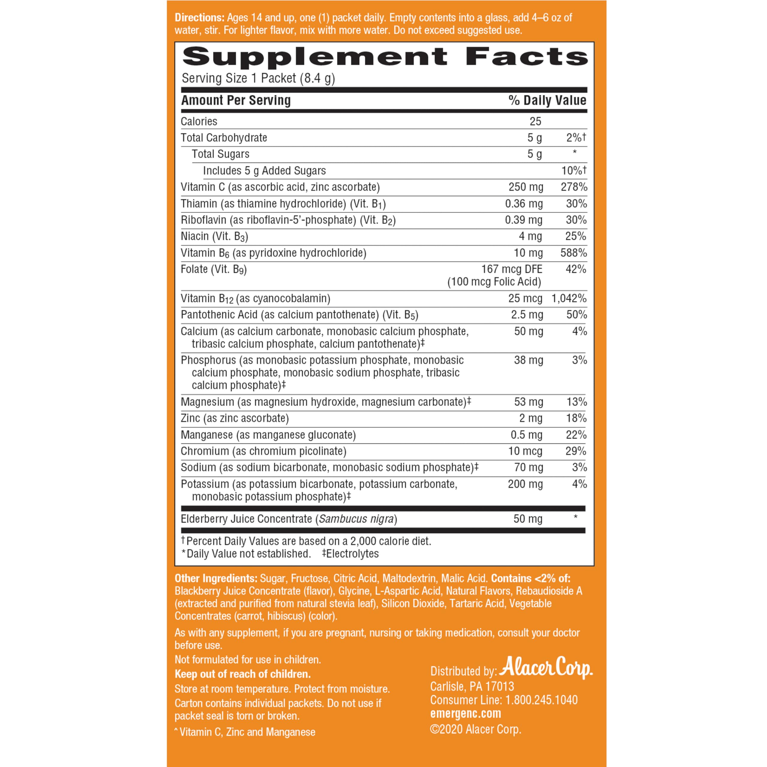 Vegetarian, gluten-free, caffeine-free drink mix