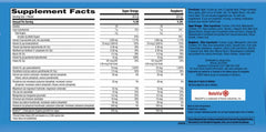 Back nutrition facts panel for Emergen-C Immune+ box