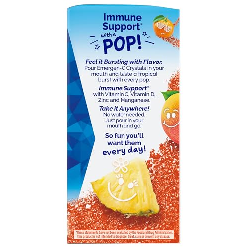 Product photo focusing on tropical punch flavor