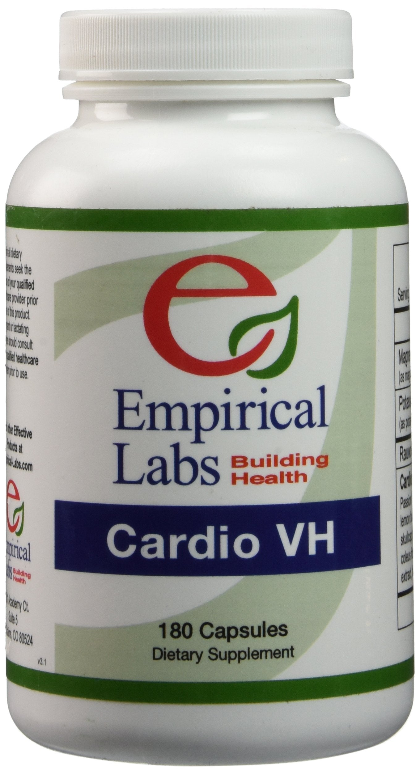 Empirical Labs Cardio VH 180 Caps bottle