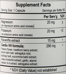 Cardio VH 180 Caps supplement facts