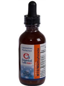 Empirical Labs Liposomal B12 Methylfolate 2 oz bottle