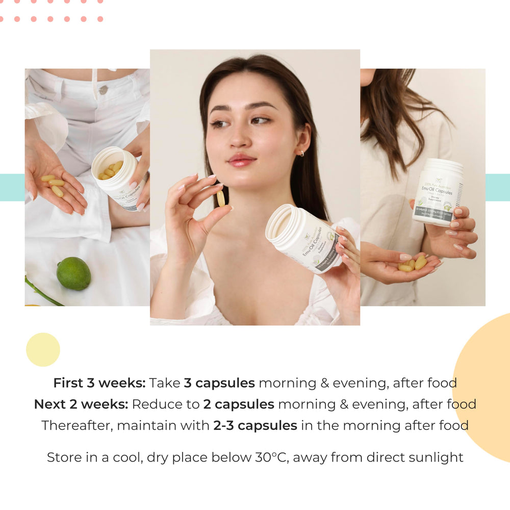 Supplement bottle highlighting Omega 3, 6, 9 with vitamins K2, A, E on the label