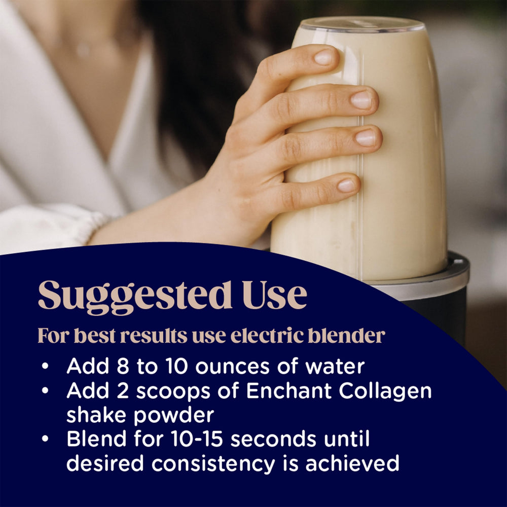 Serving suggestion: creamy caramel macchiato collagen shake