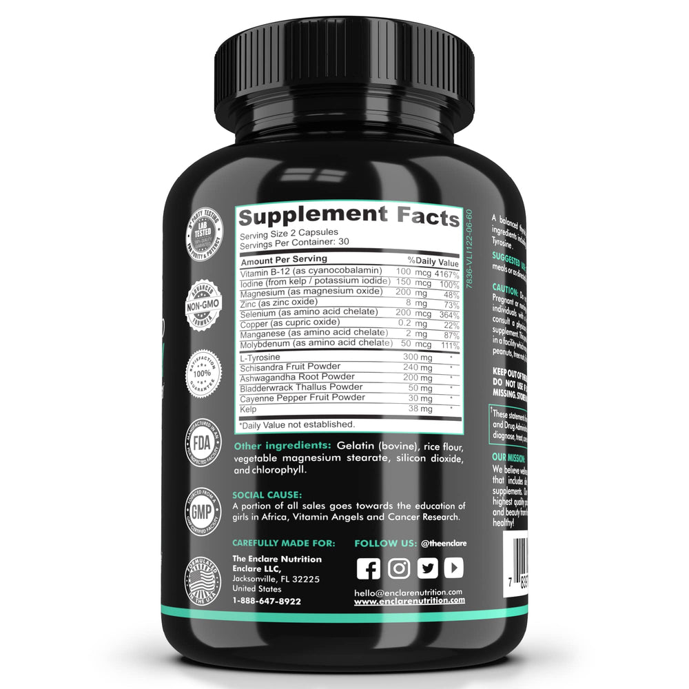 Highlight of benefits: energy, focus, mood balance and stress support