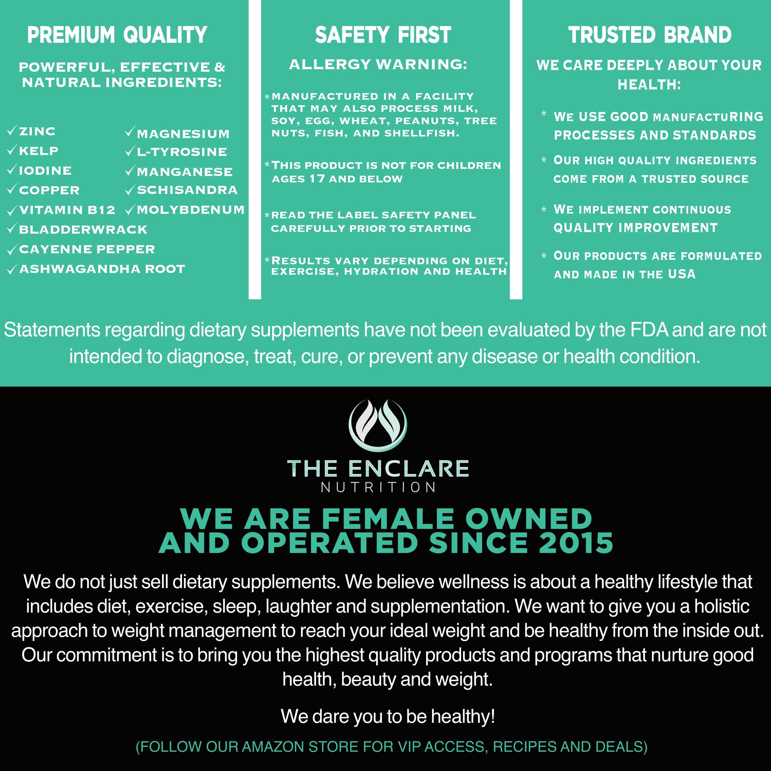 Eco-friendly packaging and USA-made GMP certification