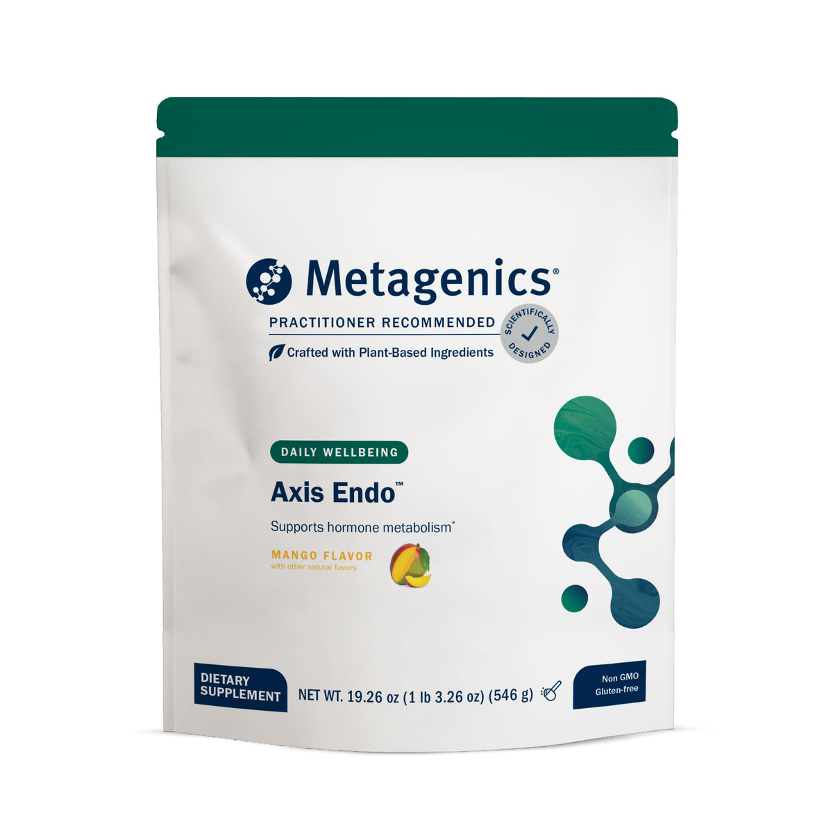 Endo Axis bottle and box by Metagenics