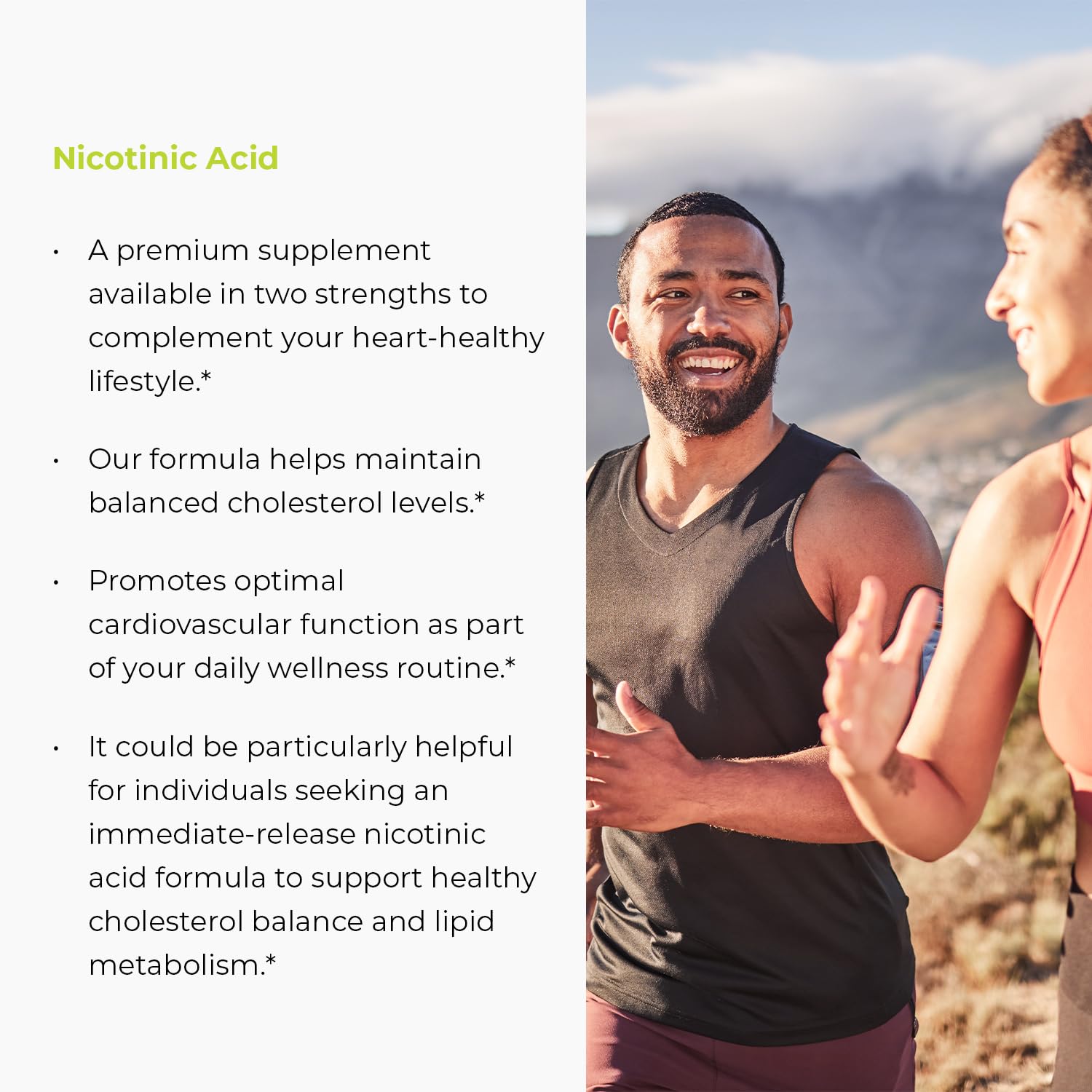 Packaging showing Heart Health and Cholesterol Balance claims