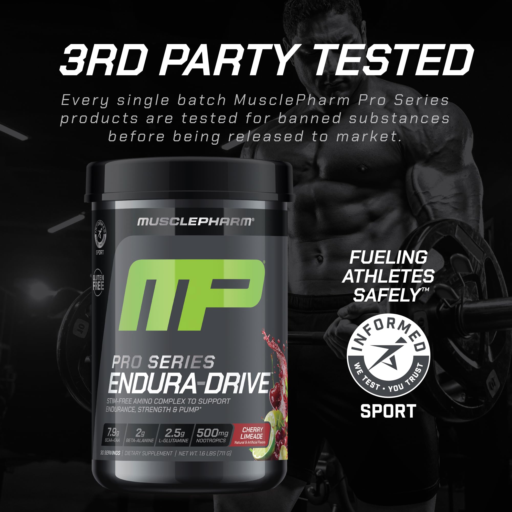 Informed Sport Certified badge on Endura-Drive packaging