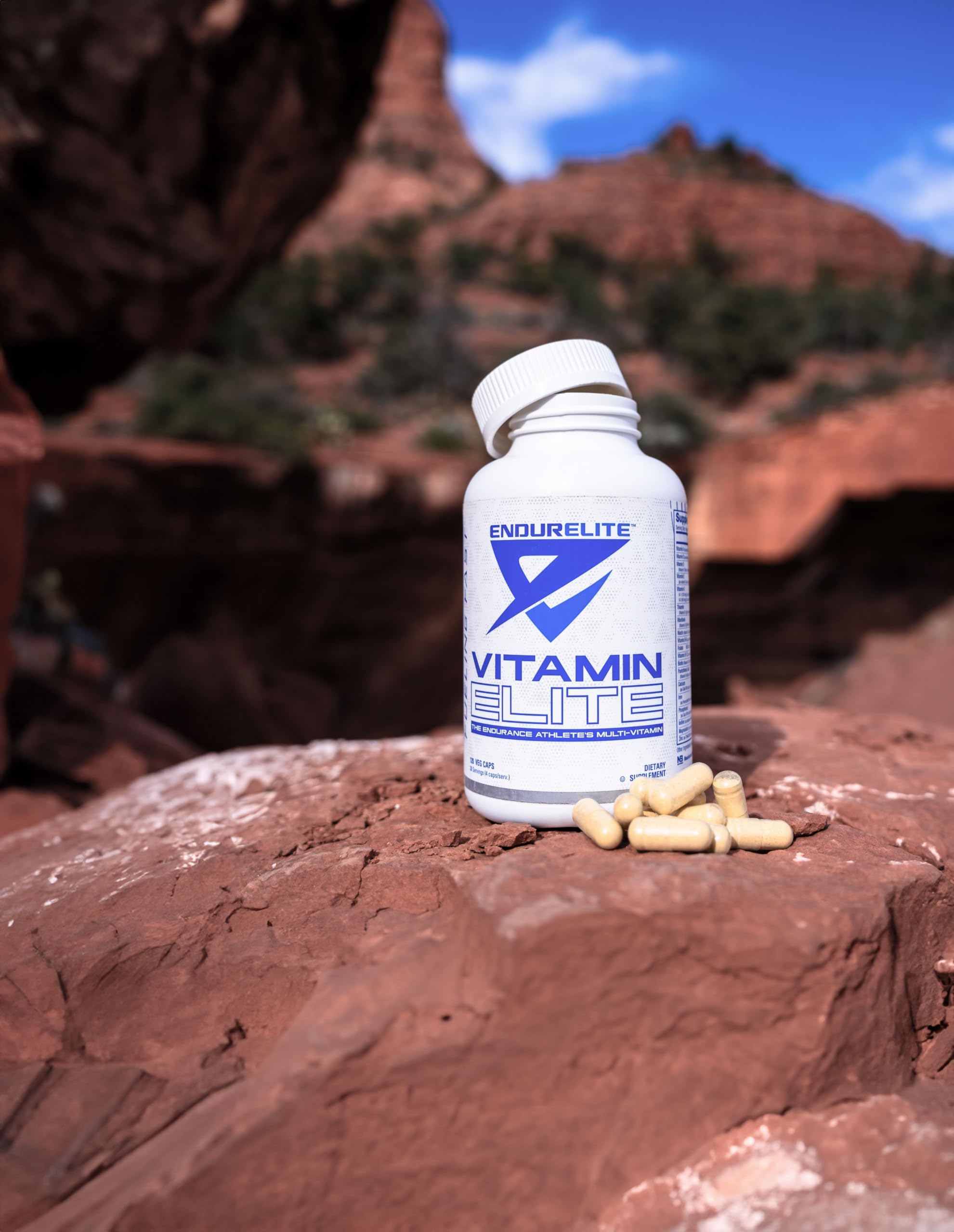 Close-up of EndurElite Vitamin Elite label