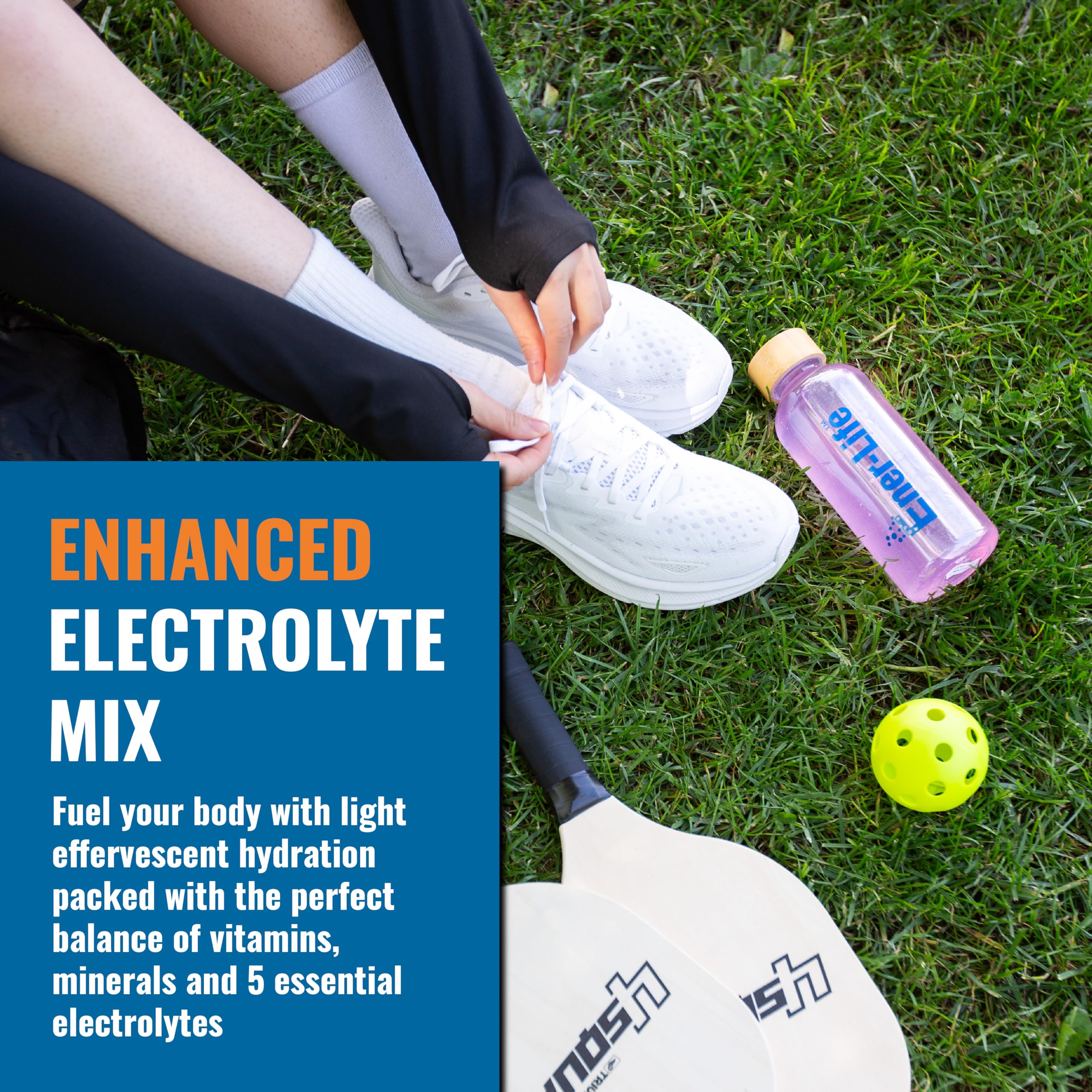 Ener-C Ener-IV on-the-go packets ideal for gym sessions and travel.