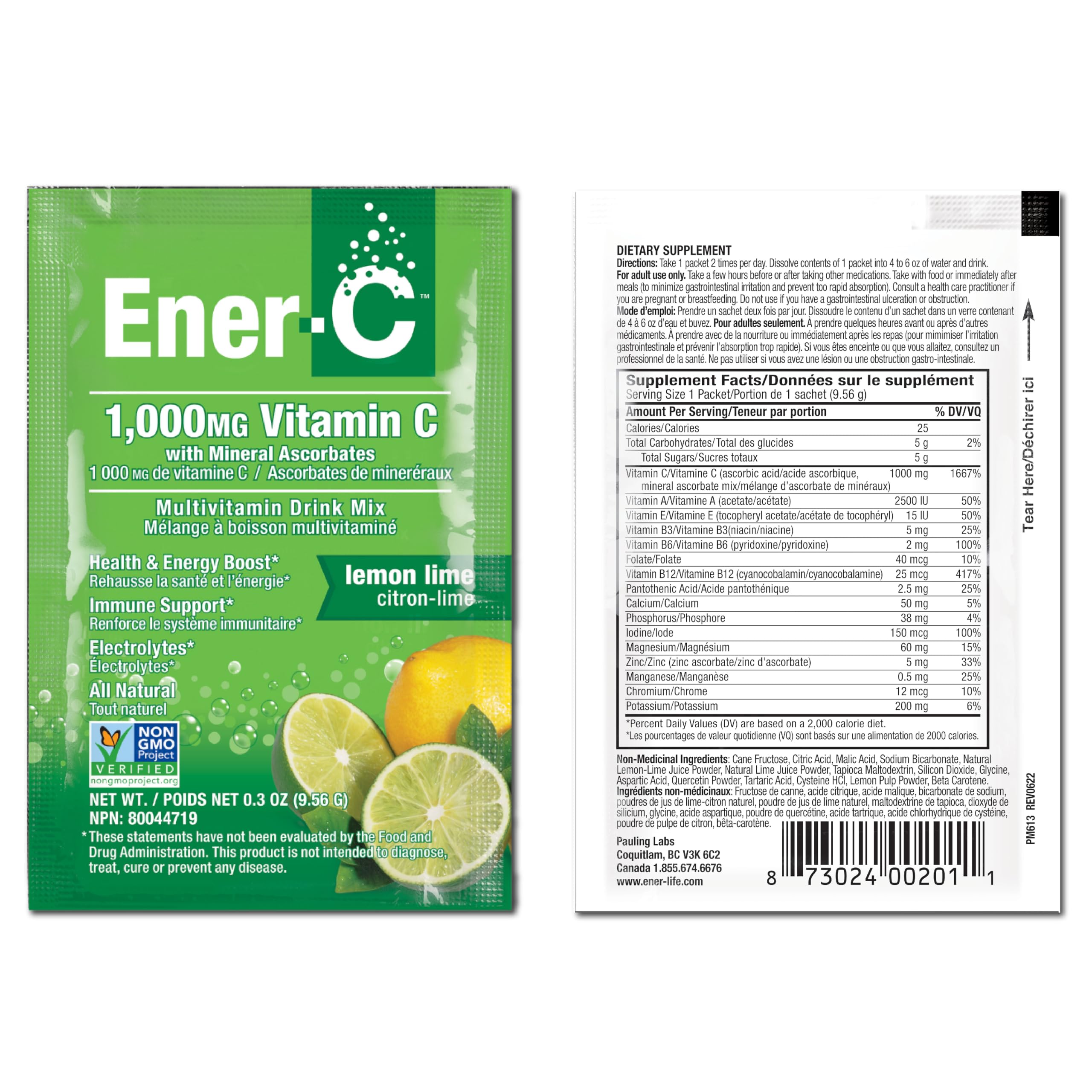 Ener-C vegan and gluten-free vitamin drink mix
