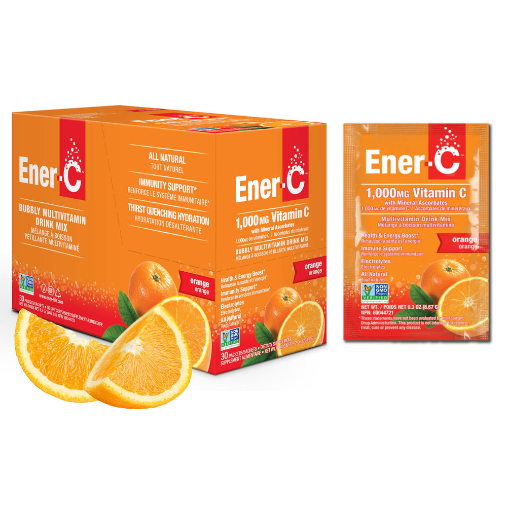 Ener-C Orange Multivitamin Drink Mix single-use packet