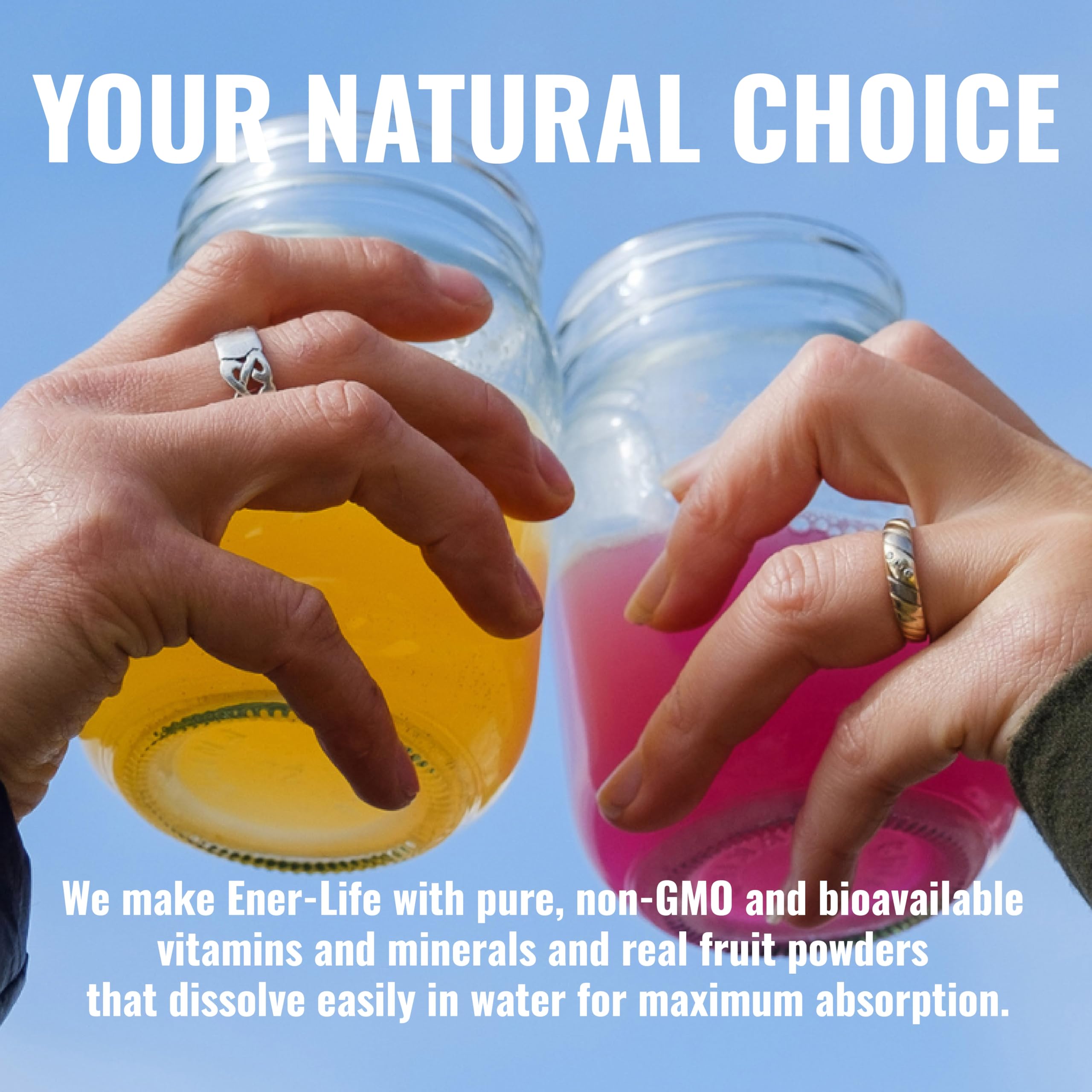 Real fruit juice powders used in Ener-C formula