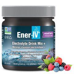 Ener-IV Mixed Berry electrolyte hydration drink mix front view