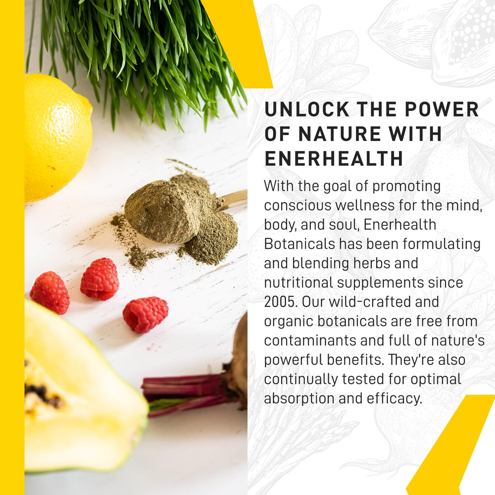 Glass of prepared EnerFood green smoothie