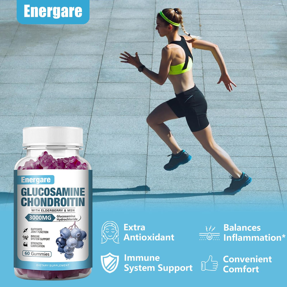 Adults taking Energare joint support gummies