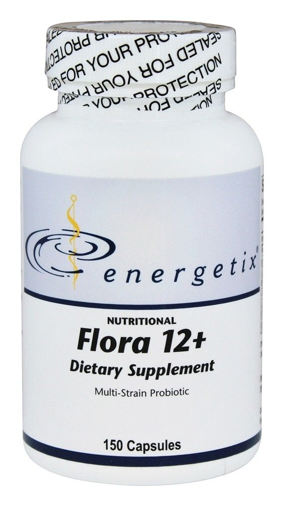 Energetix Flora 12+ 150 Capsules bottle side view