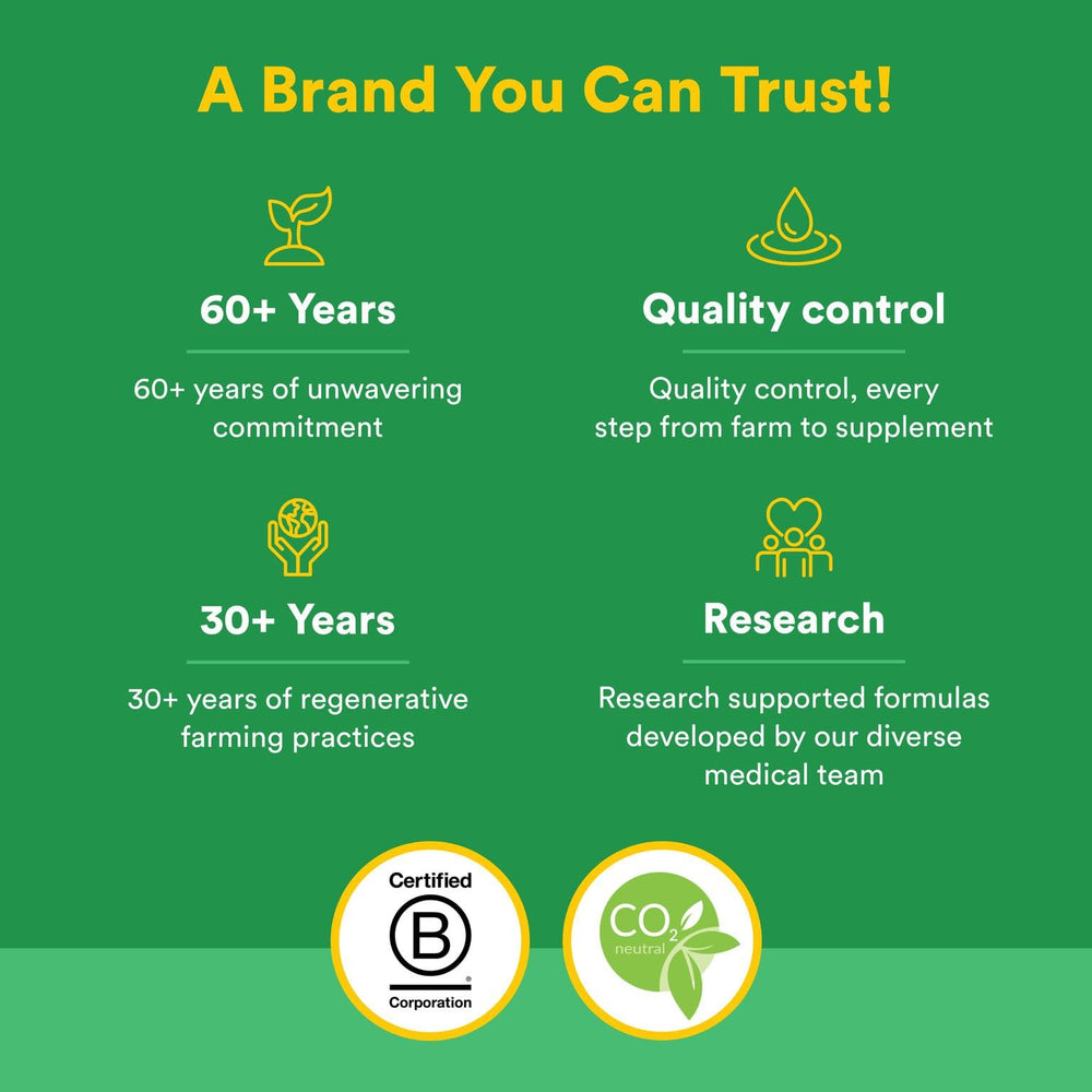 Vegan, gluten-free, non-GMO certification icons on packaging