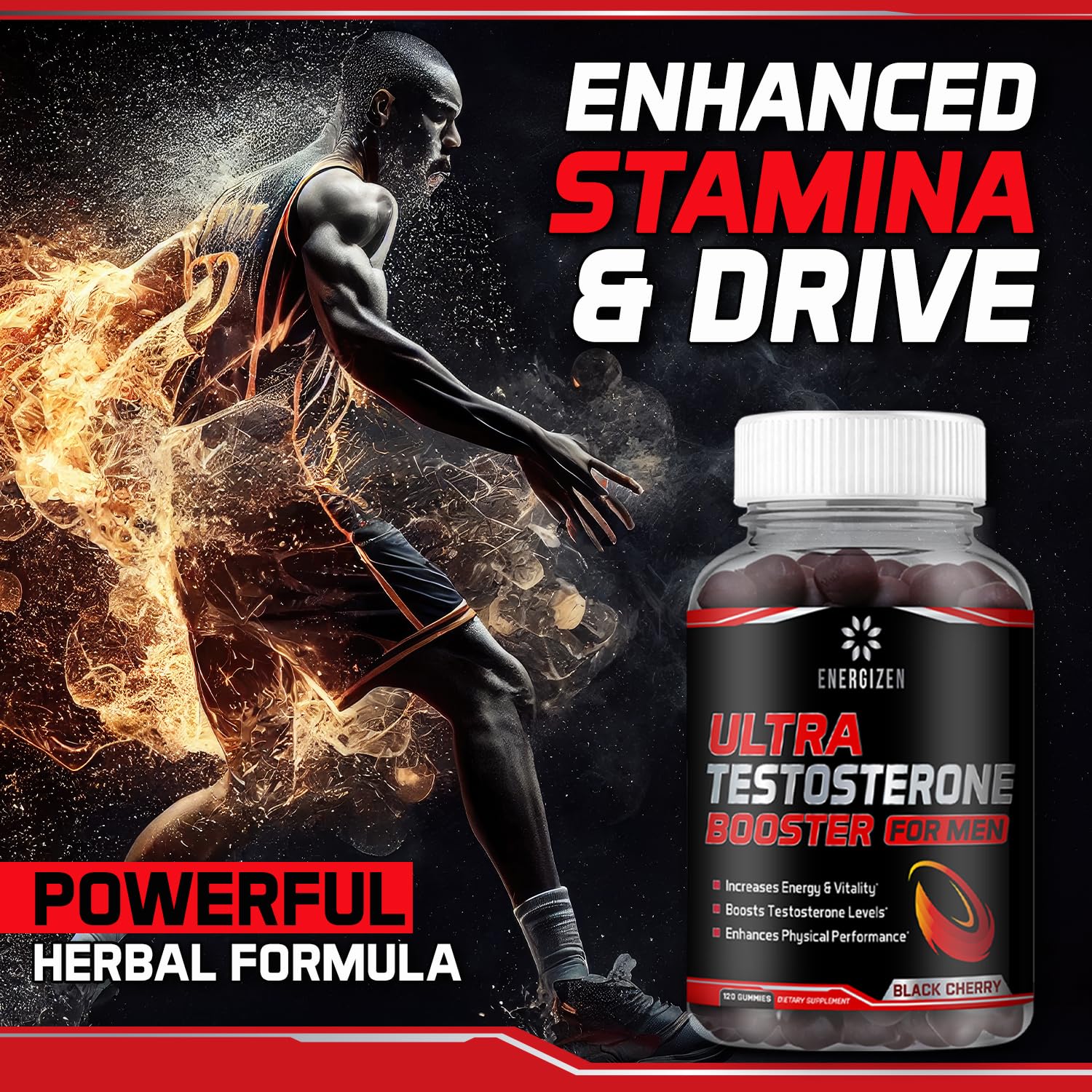 Energizen ashwagandha root extract for stress relief and balanced energy.