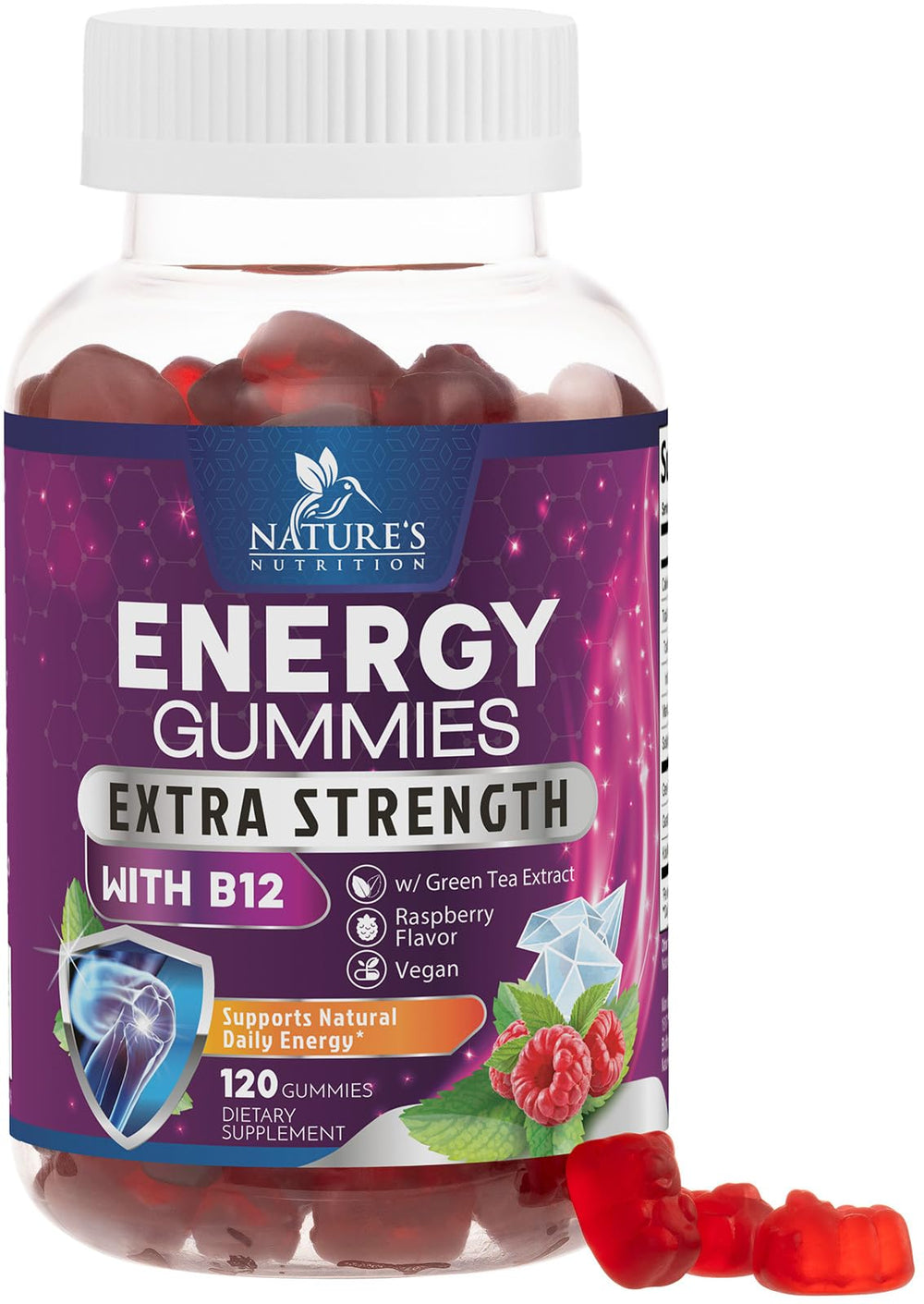Main image of Energy Gummies 1000mcg Berry flavor