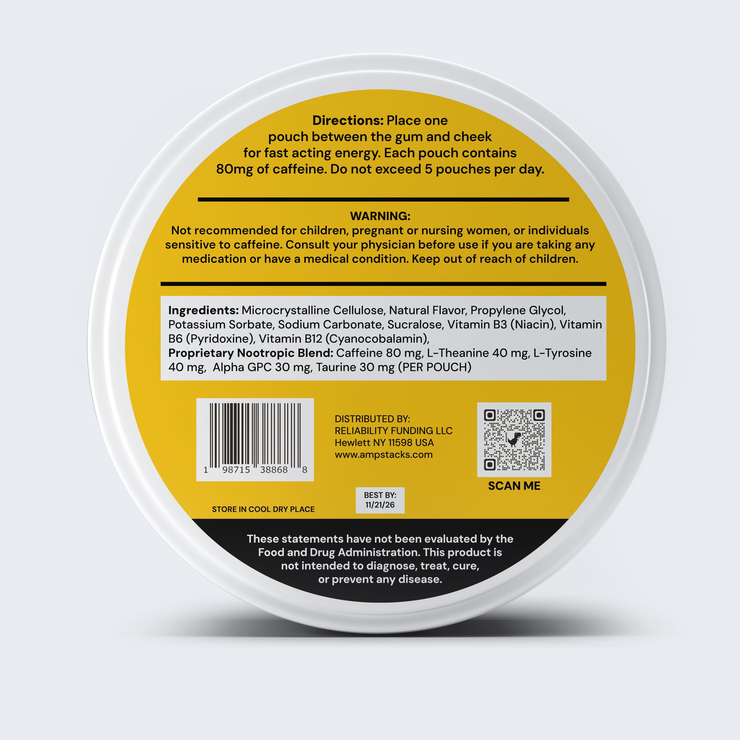 Energy Pouches Watermelon Ice flavor can