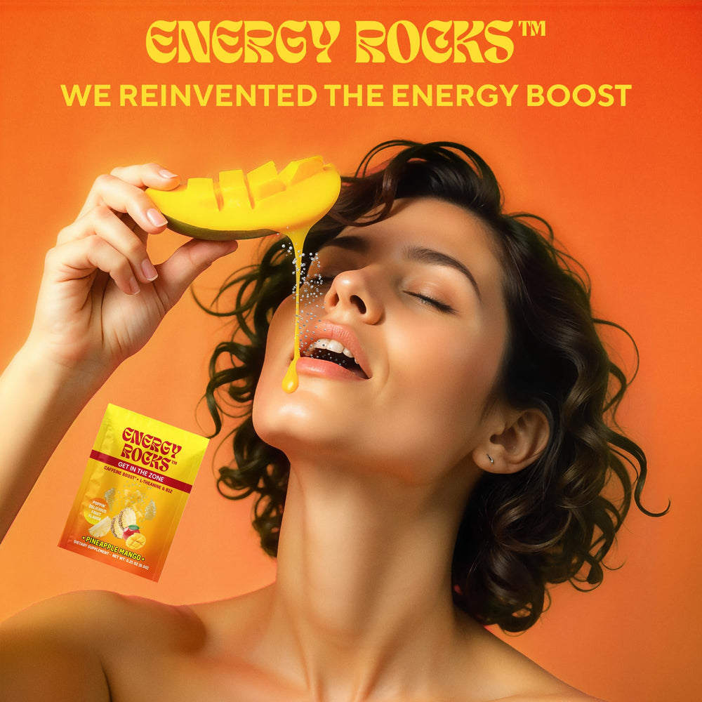 Energy Rocks 100mcg B12 support — natural energy production and cognitive function.