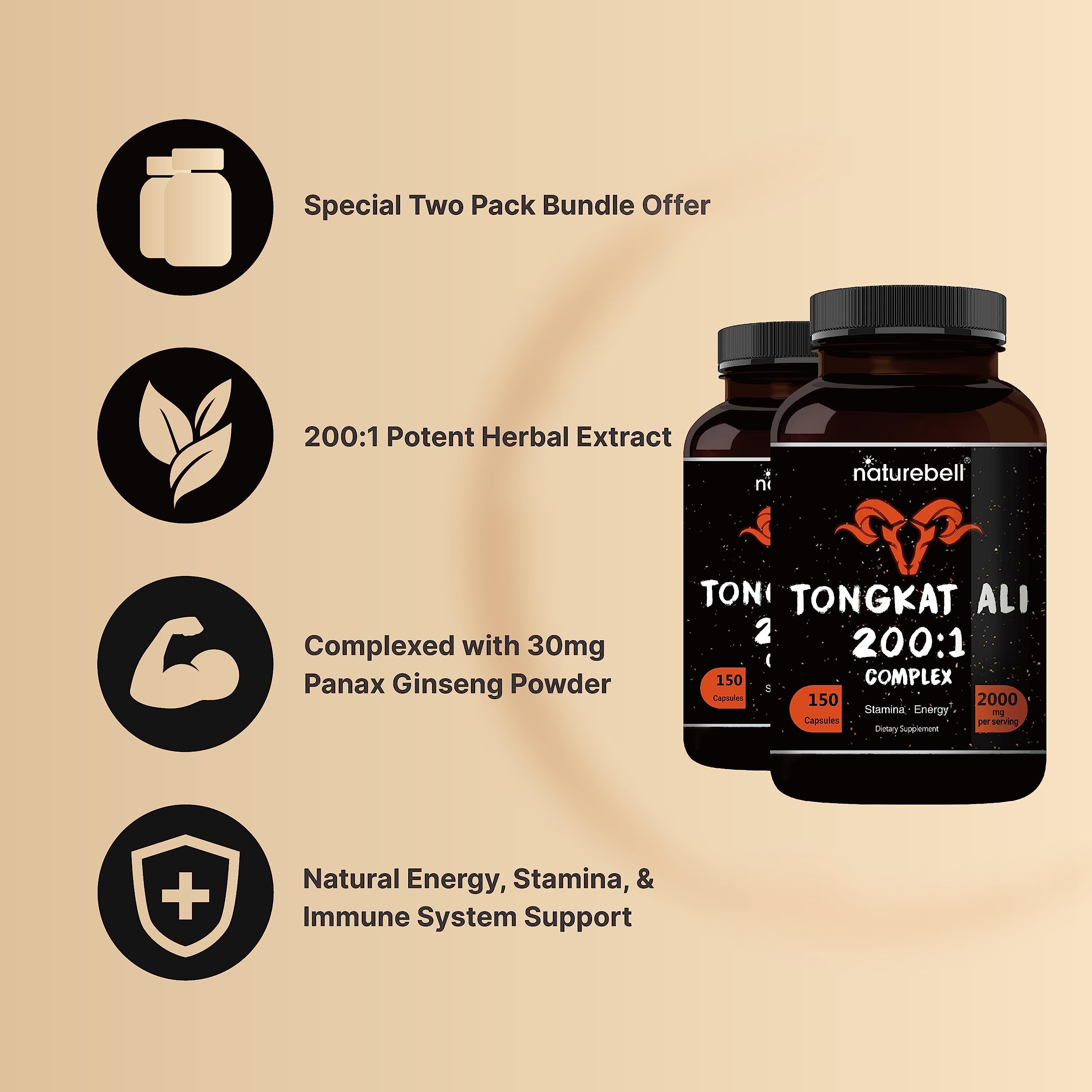 Energy and stamina support with Tongkat Ali and Panax Ginseng 01