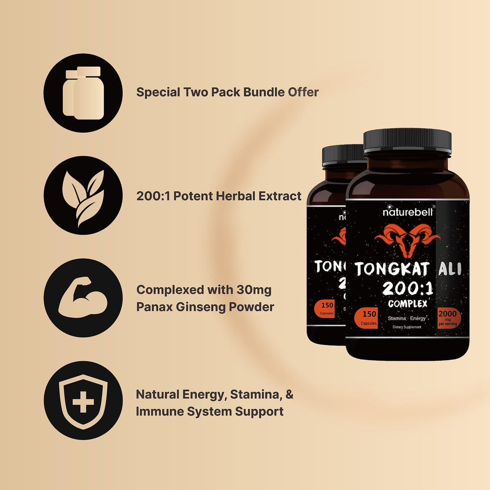 Energy and stamina support with Tongkat Ali and Panax Ginseng 01