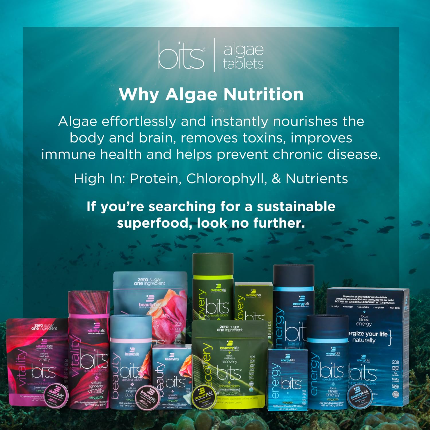 Daily ENERGYBITS dosage guidance for adults, kids, and pets