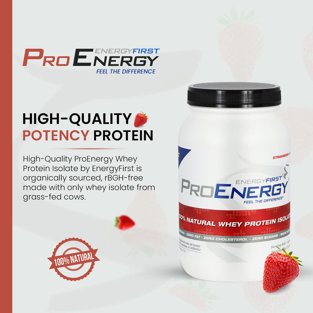 EnergyFirst grass-fed strawberry whey shaker for on-the-go recovery
