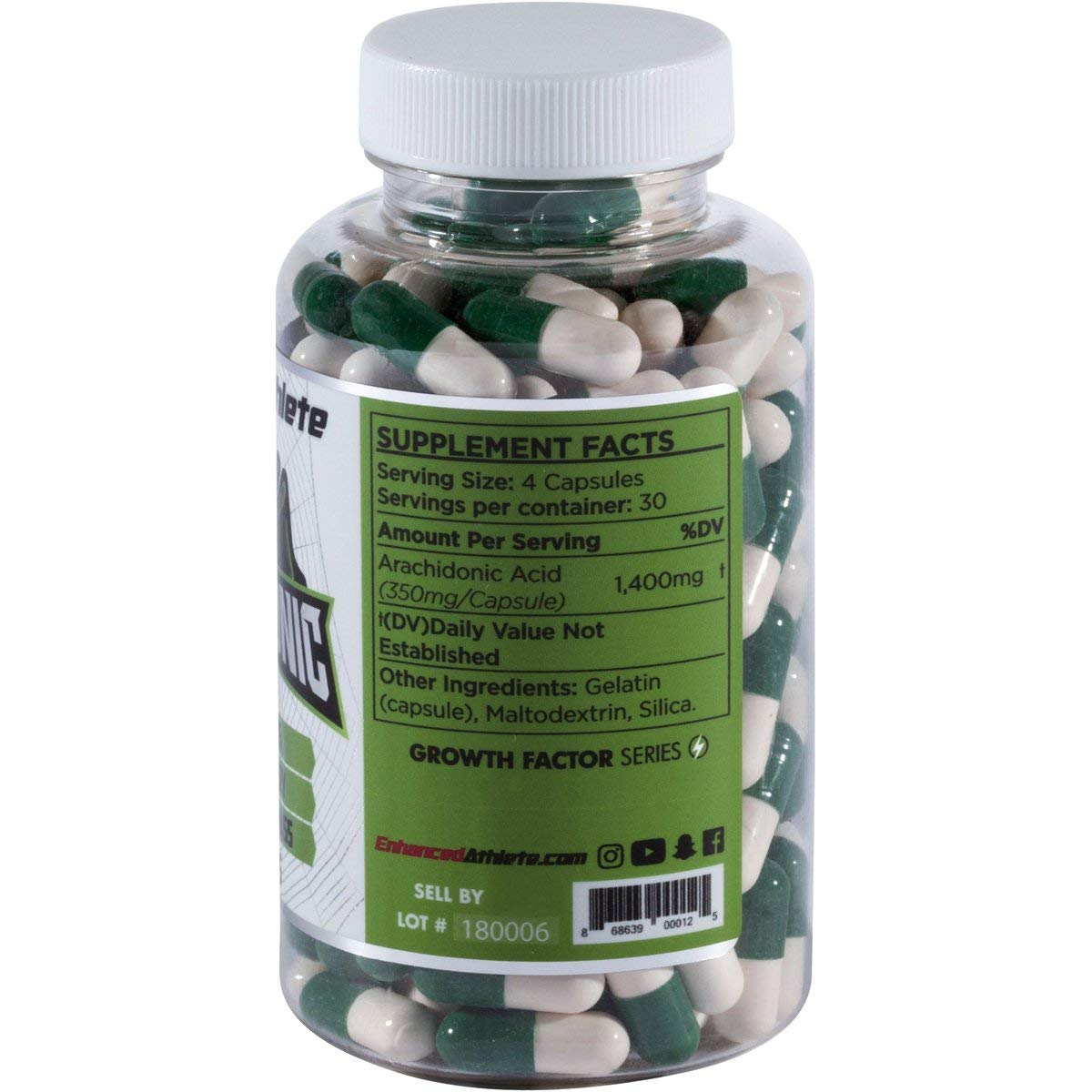 Capsules labeled 350 mg per capsule