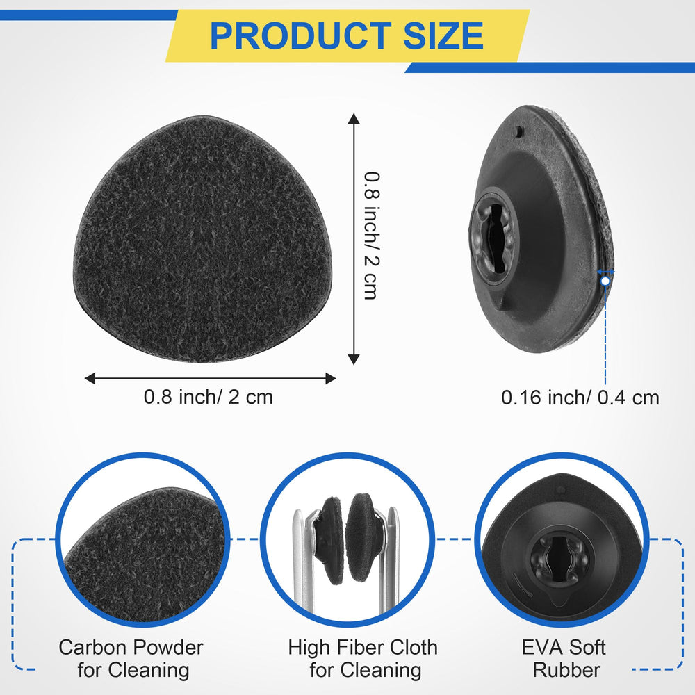 Enhon replacement cleaner pad for CarbonKlean eyeglass cleaner – pad 6, black suede