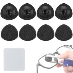 Eight replacement eyeglasses cleaner pads compatible with CarbonKlean