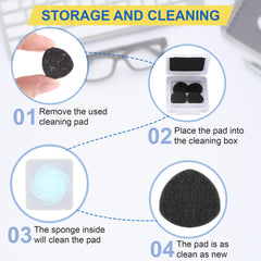 Replacement pad for CarbonKlean eyeglass cleaner device