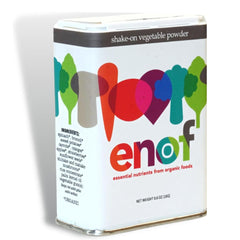 ENOF Organic Fruit and Veg Powder bottle with label
