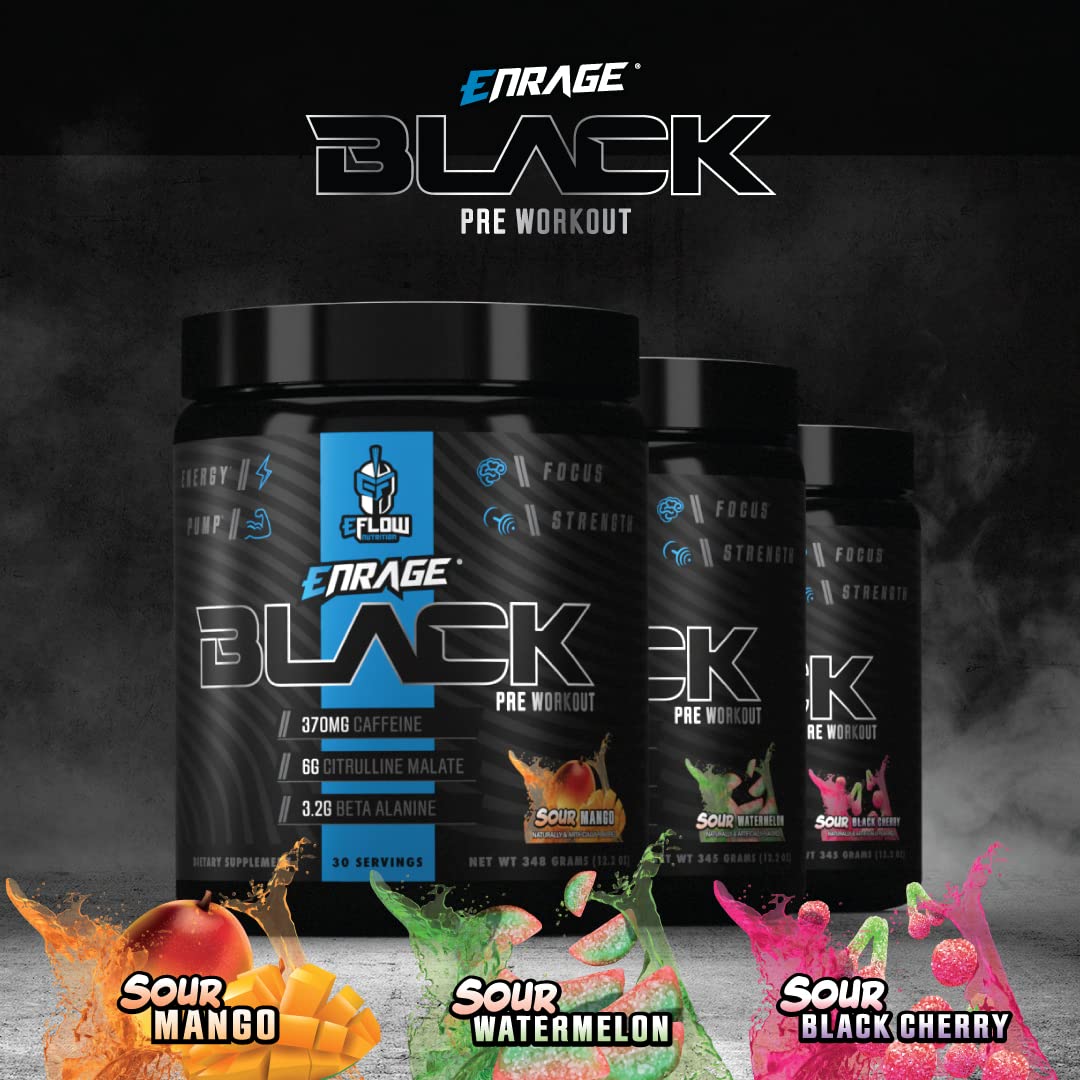 eFlow Nutrition Enrage Black Sour Black Cherry flavor close-up in glass