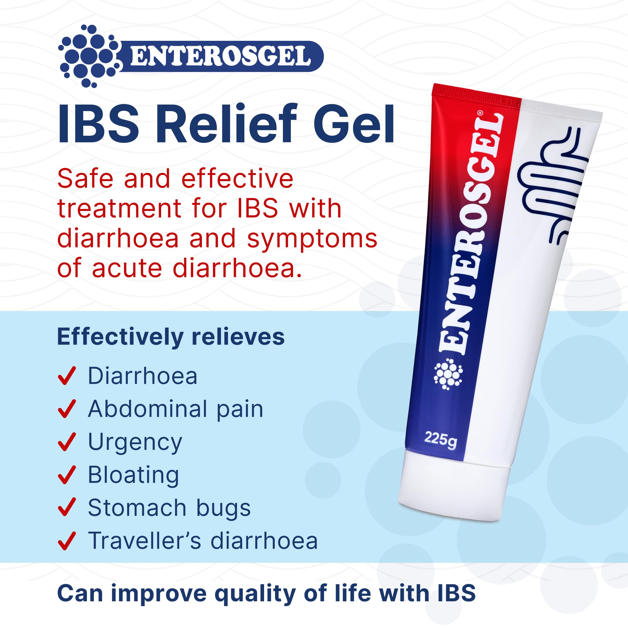 Enterosgel 225 g tube detoxification closeup suggests a portable, easy-to-use option.