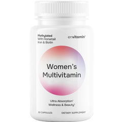 Envitamin Women's methylated multivitamin bottle front