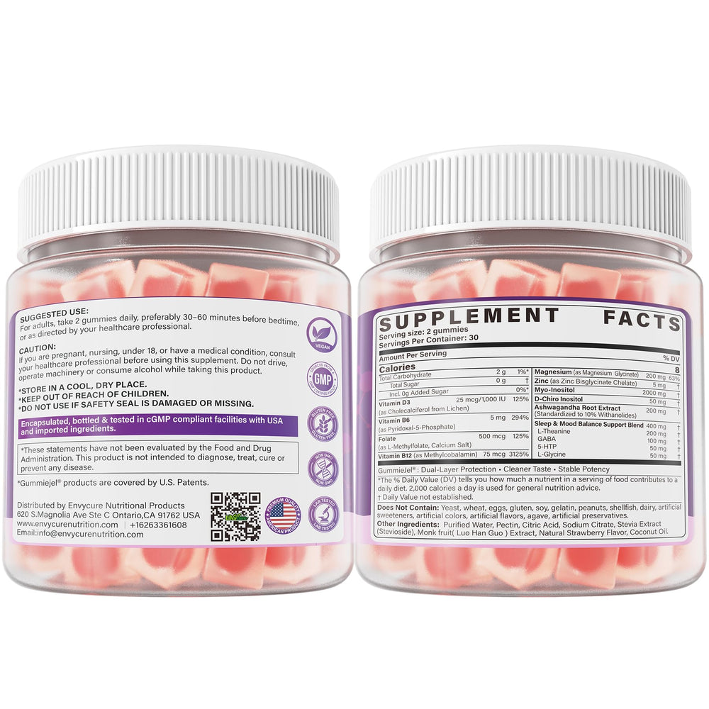 EnvyCure gummy next to coin showing size and travel-friendly portability