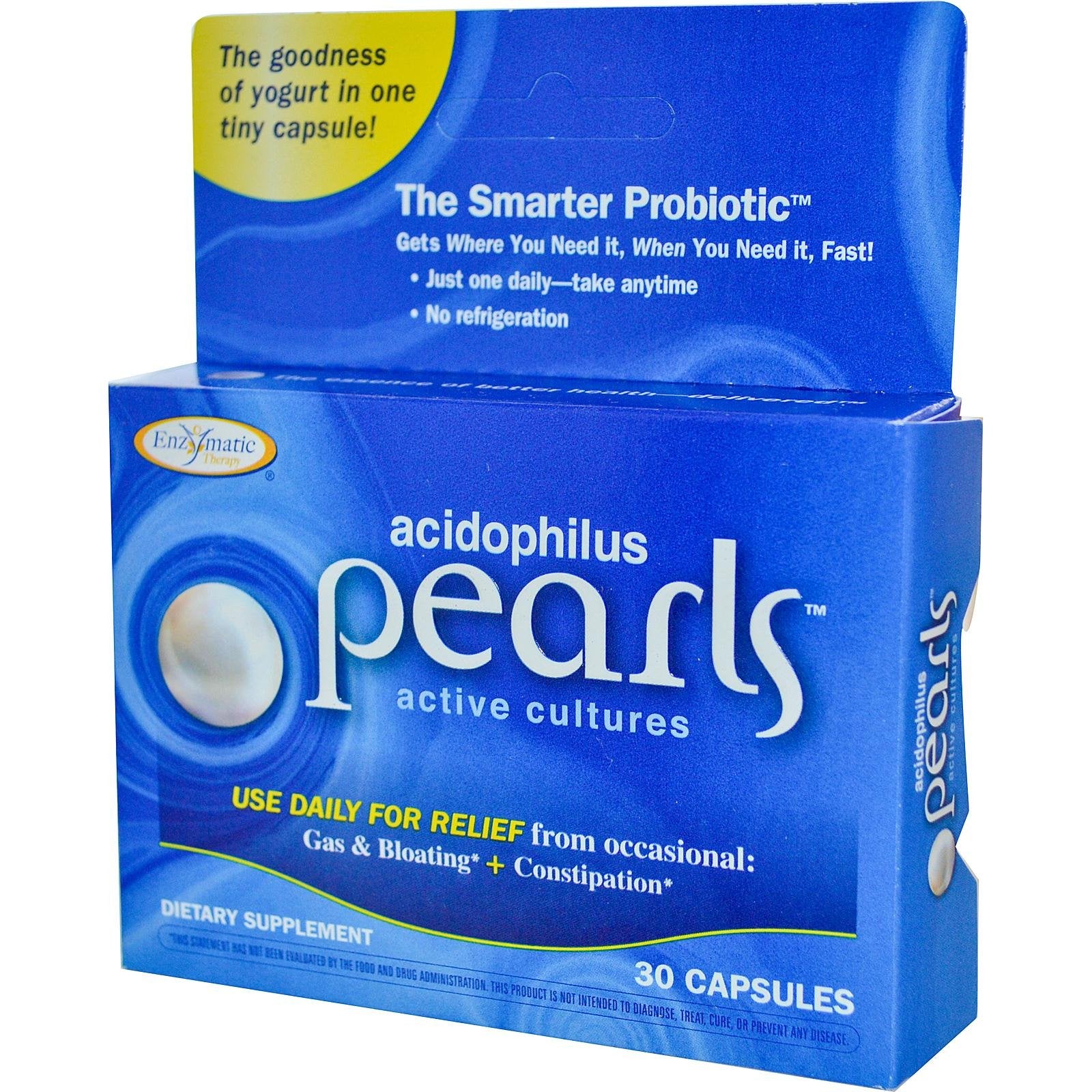 Enzymatic Therapy Acidophilus Pearls bottle - 30 capsules