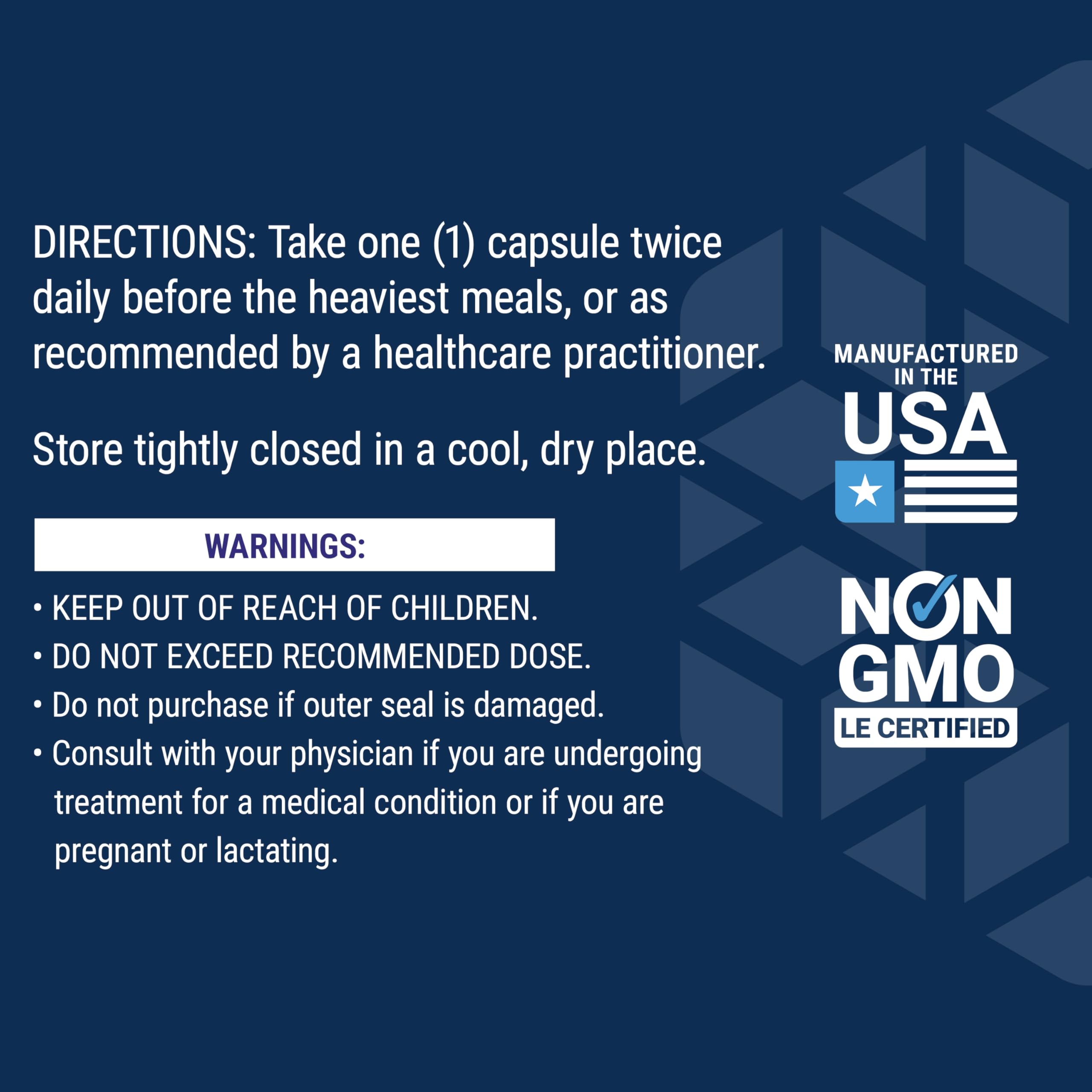 Close-up of enzyme blend including lipase, protease, cellulase.