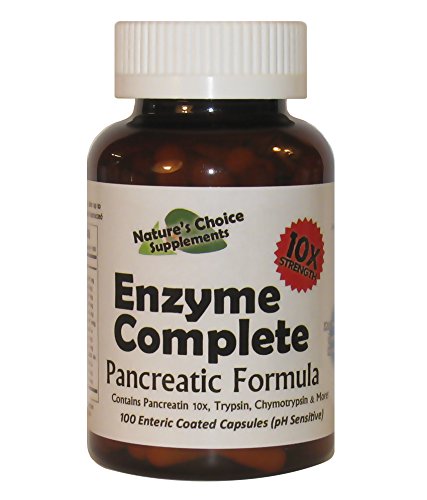 Bottle of Enzyme Complete 10x pancreatic enzymes