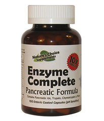 Bottle of Enzyme Complete 10x pancreatic enzymes