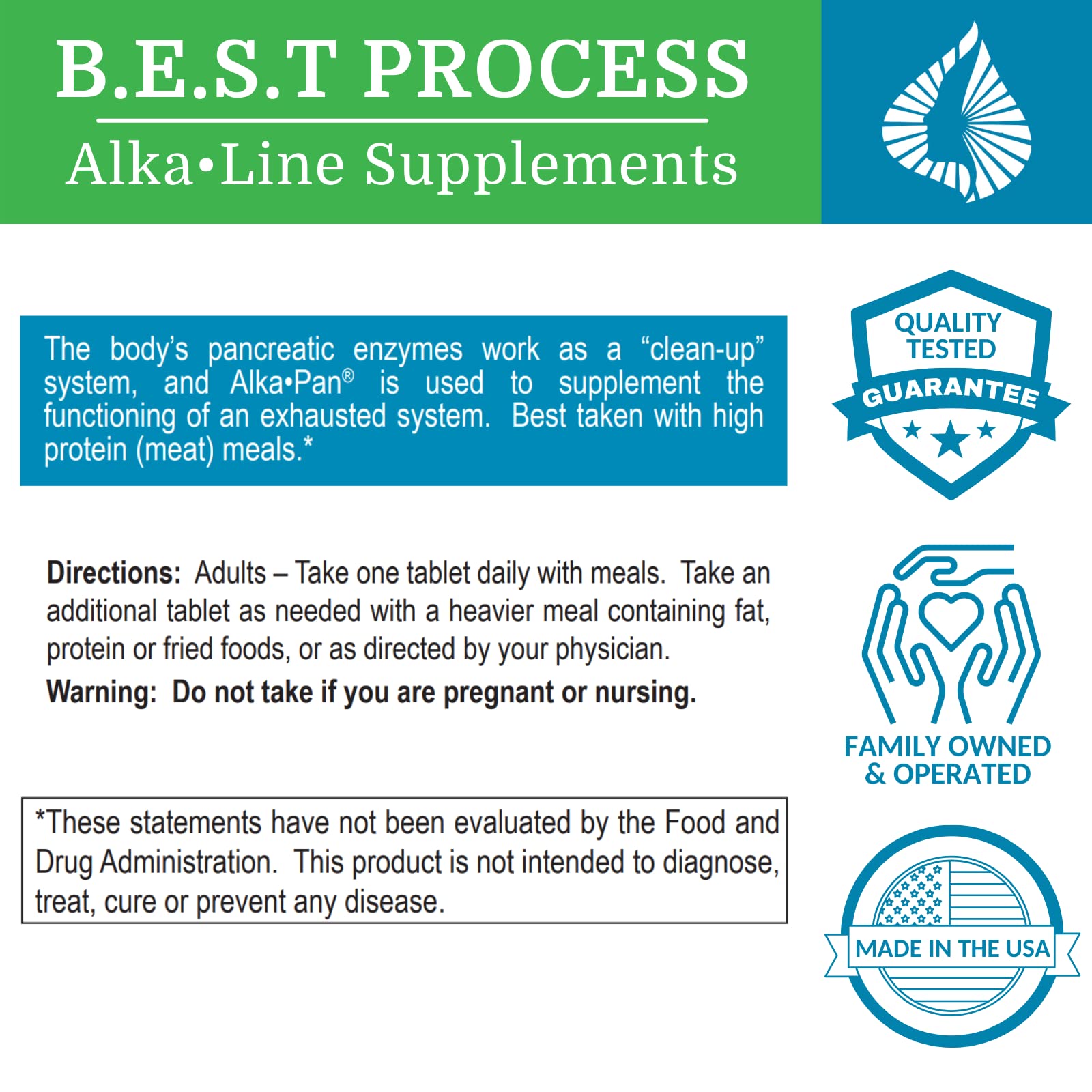 Graphic showing pancreatic enzymes breaking down proteins, fats and carbohydrates