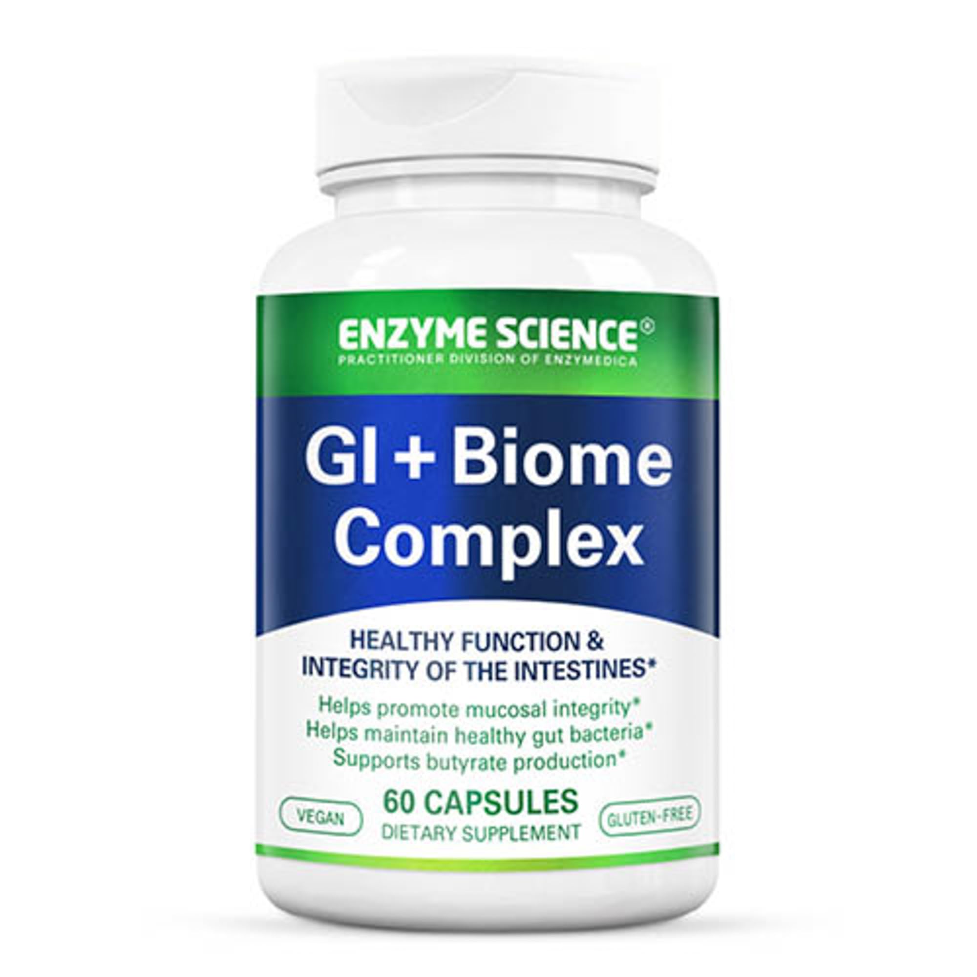 Enzyme Science GI + Biome Complex bottle front 60 capsules