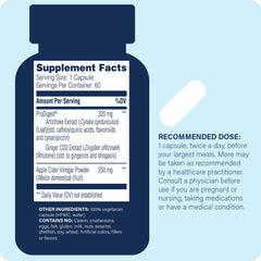 ProDigest blend illustration featuring artichoke and ginger